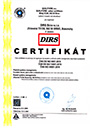 Certifikát ČSN EN ISO 9001:2016, ČSN EN ISO 14001:2016, ČSN OHSAS 18002:2008